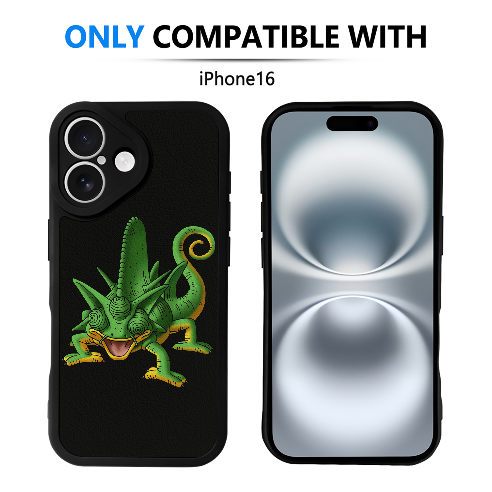 （画像用） ドラゴンクエスト Doragon Kuesuto Dragon Quest 【iPhone 16シリーズ対応】シリコンスマホケース（レザー調） 材質：シリコン